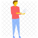 Male Laptop Internet Icon