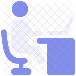 Office Working  Icon