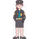 Officer Patrol Cop Icon