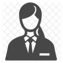 Officer Receptionist Hostess Icon