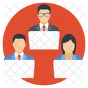 Remote Workers Staff Icon