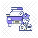 Agent De Patrouille Agent De Police Agent Des Forces De Lordre Icon