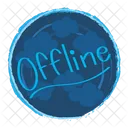 Sign Sky Offline Offline Dark Icon