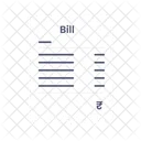 Offline Bill Rupees Receipt Rupees Bill Icon