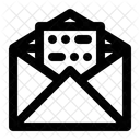 Geoffnete Post E Mail Brief Symbol