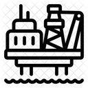 Offshore-Bohrinsel  Symbol