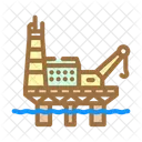 Offshore Drilling Oil Icon