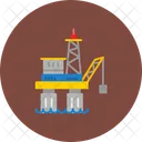 Oil Rig Offshore Oil Industry Icon