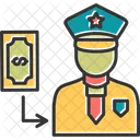 Oficial corrupto  Ícone