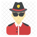 Policia Oficial Policia Icono