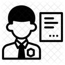 Oficial De Policia Policia Policia Icono