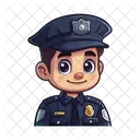 Policia Policia Oficial Icono