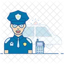 Oficial De Policia Policia Policia Icono