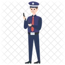 Oficial De Policia Policia Policia Icono