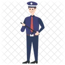 Oficial De Policia Policia Policia Icono