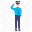 Oficial De Policia Policia Policia Icono