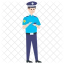 Oficial De Policia Policia Policia Icono