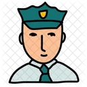 Policia Oficial Hombre Icono