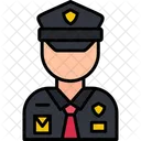 Oficial De Policia Autoridad Aplicacion Icono