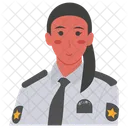 Oficial De Seguridad Oficial Oficial Civil Icono