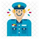 Oficial Militar Profesiones Hombre Hombre Icono