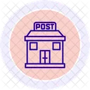 Icono De Linea De Oficina Postal Icono