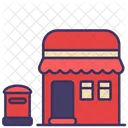 Oficina De Correos Carta Edificio Icon