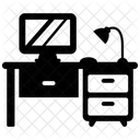 Escritorio De Computadora Mesa De Computadora Escritorio De Oficina Icon