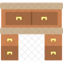 Escritorio Gabinete Cajones Icono