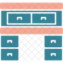 Escritorio Gabinete Cajones Icono
