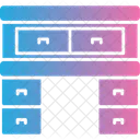 Escritorio Gabinete Cajones Icono