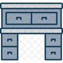 Escritorio Gabinete Cajones Icono