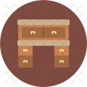 Escritorio Gabinete Cajones Icono