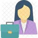 Mujer De Negocios Avatar De Mujer De Negocios Mujer De Negocios Icono