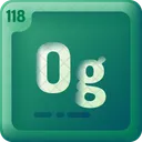 Oganesson Sulfur Chromium Icon