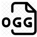 OGG Datei Audiodatei Audioformat Symbol