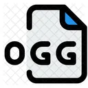 OGG Datei Audiodatei Audioformat Symbol