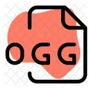 OGG Datei Audiodatei Audioformat Symbol