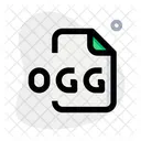 OGG Datei Audiodatei Audioformat Symbol