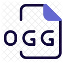 OGG Datei Audiodatei Audioformat Symbol