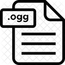 Ogg Datei Blatt Symbol