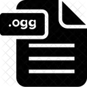 Ogg Datei Blatt Symbol