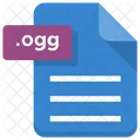 Ogg Datei Blatt Symbol