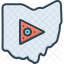 Ohio Karte  Symbol