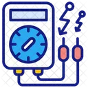 Ohmmeter Ammeter Current Detecting Meter Icon