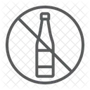 Nein Alkohol Trinken Symbol