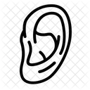 Ohr Mensch Organ Symbol