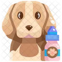 Ohrenreinigung Hundeohrreinigung Hund Symbol