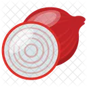 Rouge Oignon Cuisson Icône