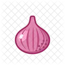 Oignon Rouge Oignon Nourriture Icône